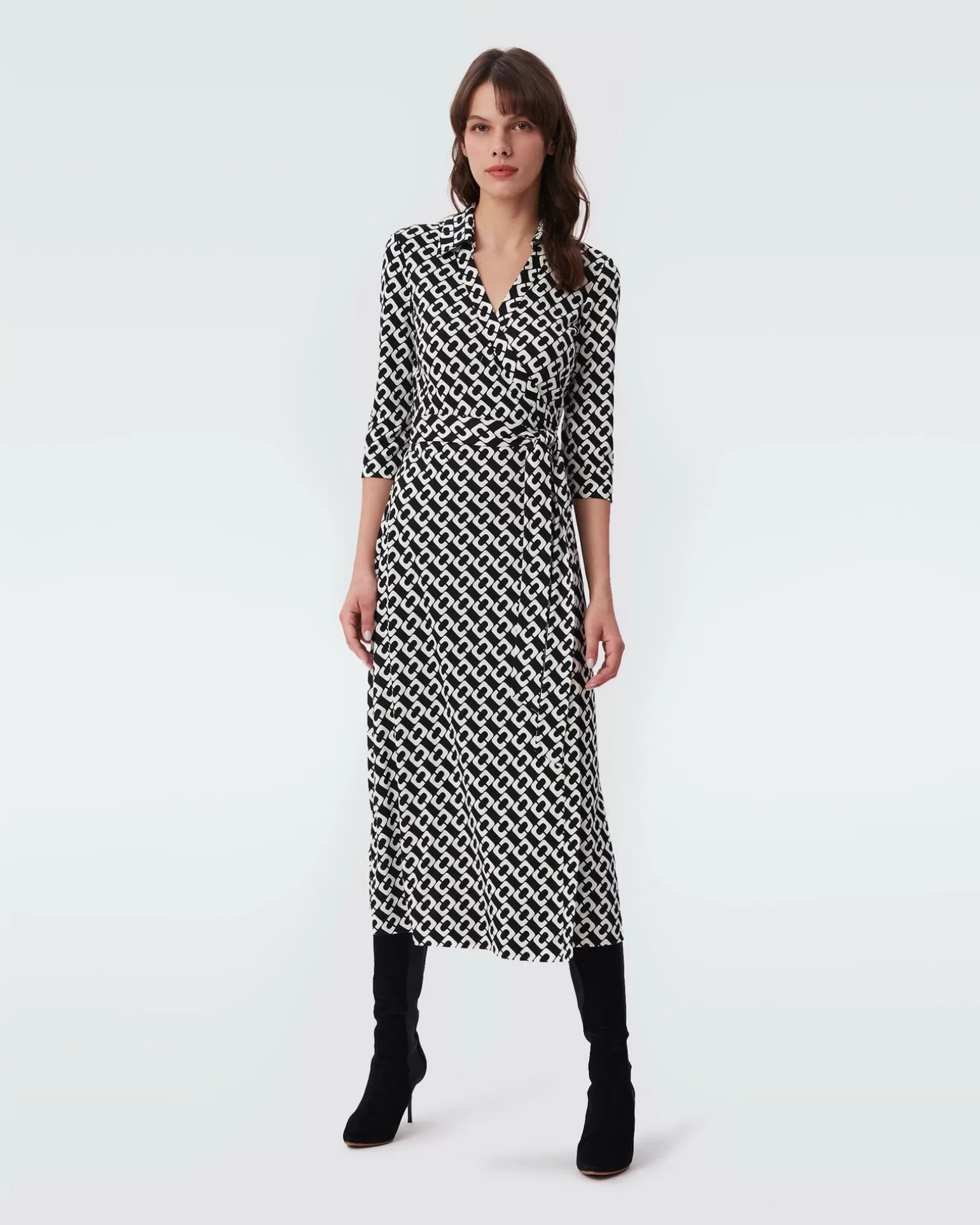 Abigail Silk Jersey Midi Wrap Dress^Diane von Furstenberg Discount