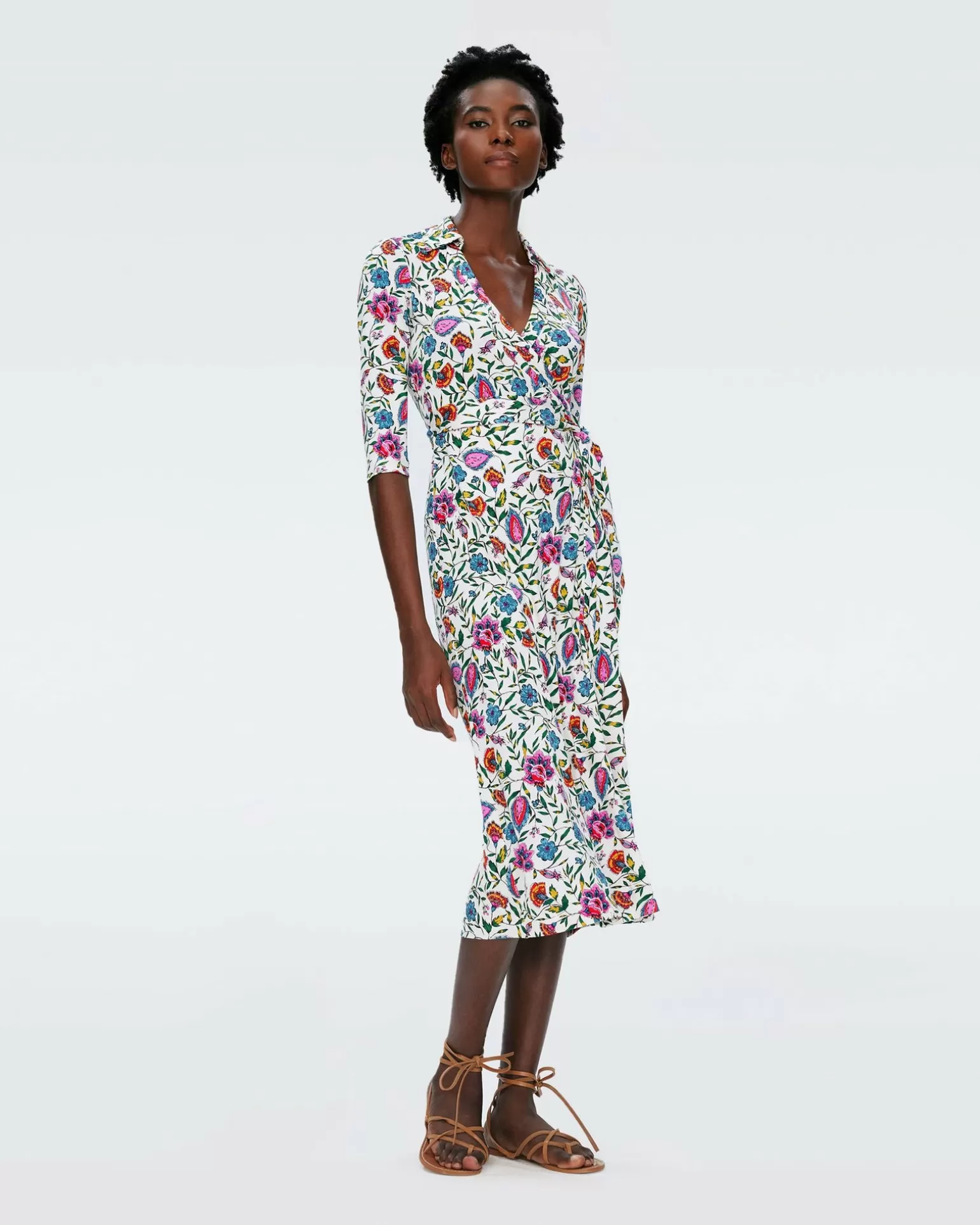 Abigail Silk Jersey Midi Wrap Dress^Diane von Furstenberg Cheap
