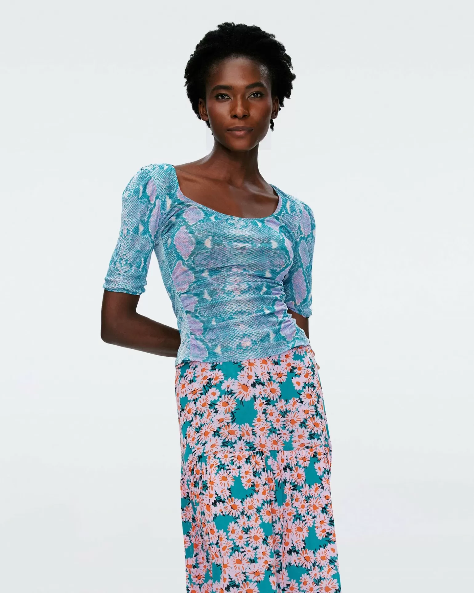 Ali Reversible Mesh Top^Diane von Furstenberg Hot