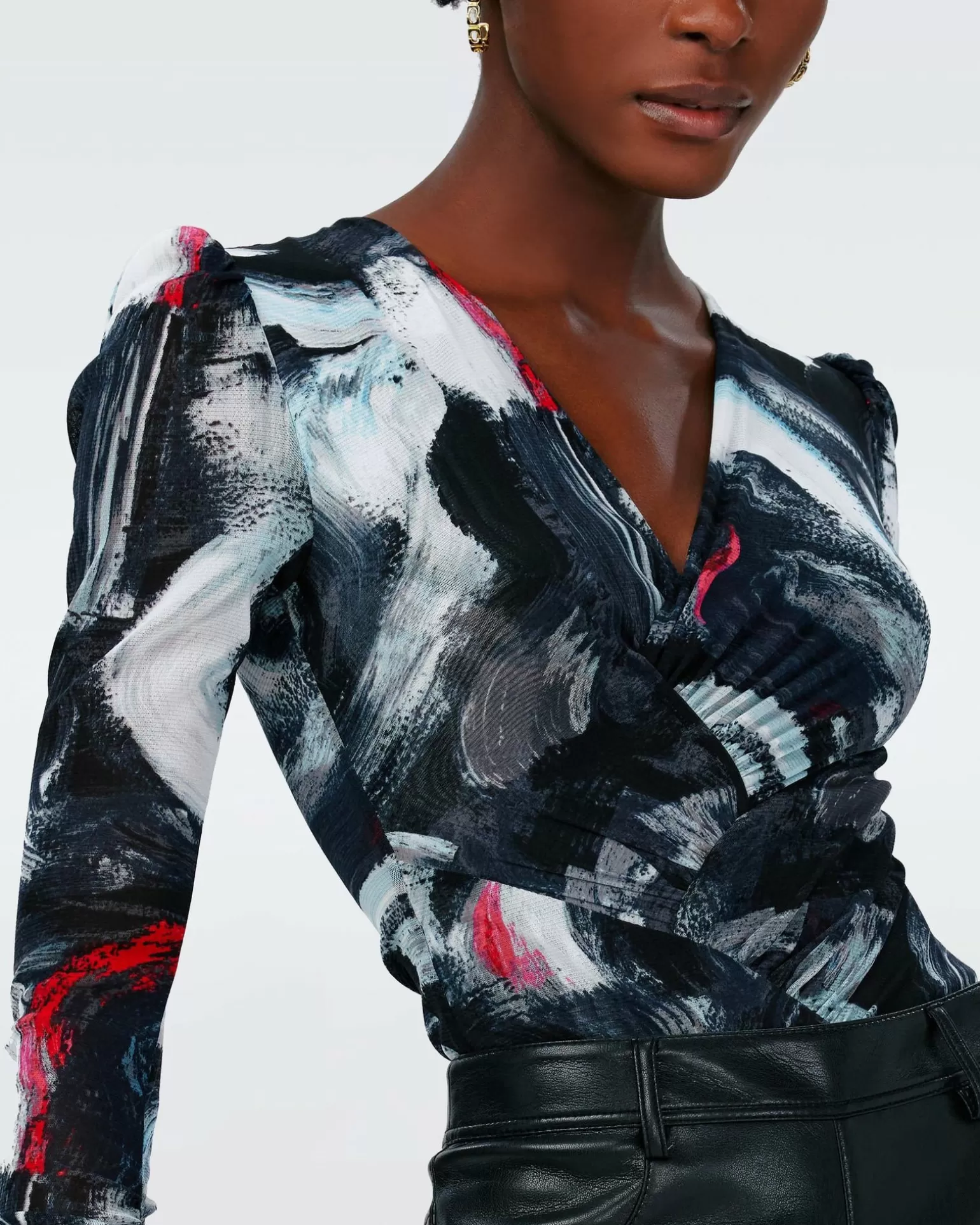 Costanza Mesh Bodysuit^Diane von Furstenberg New