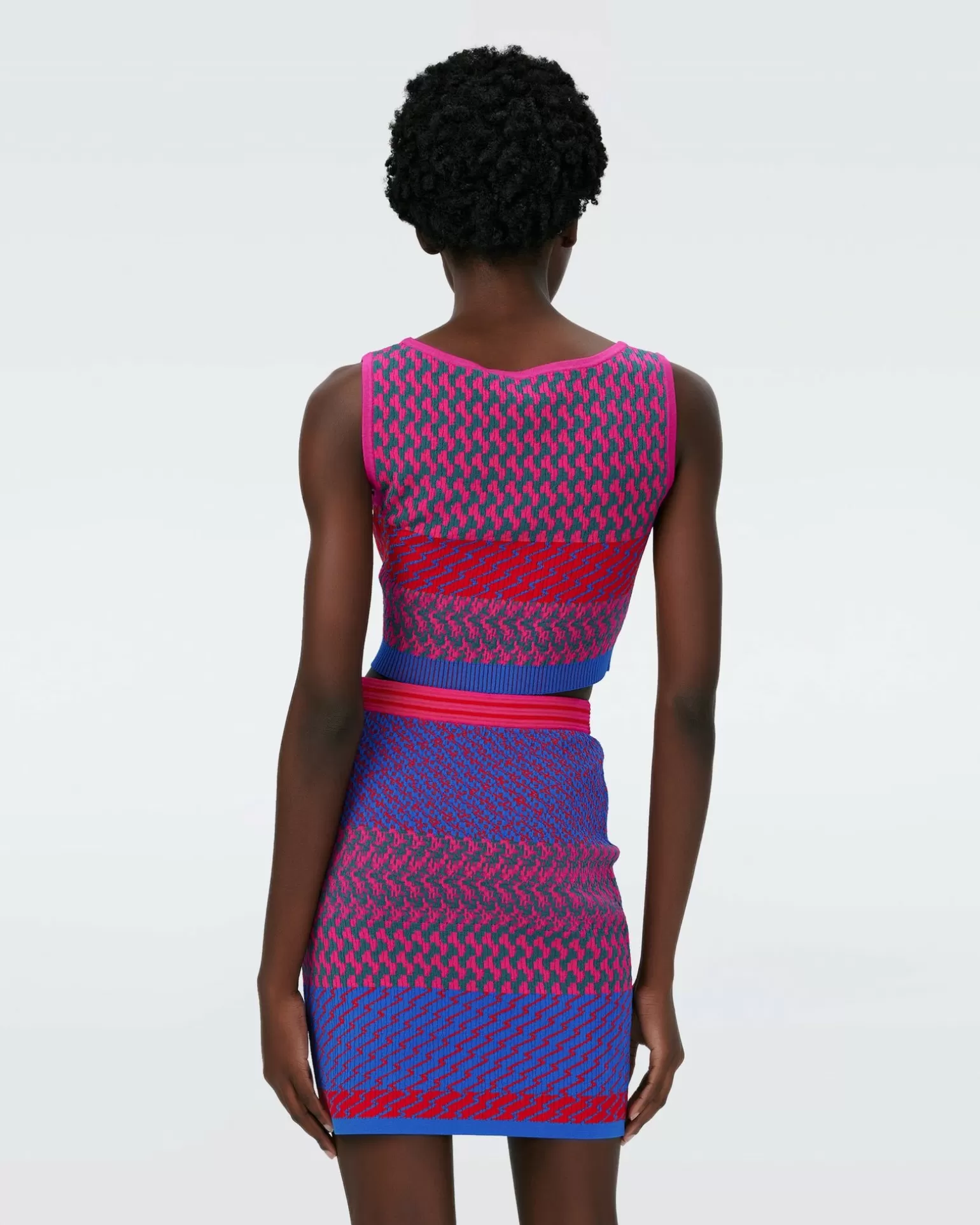 Dvf Arpita Top In Multicolor Zigzag Strip Pk/Bu^Diane von Furstenberg Cheap