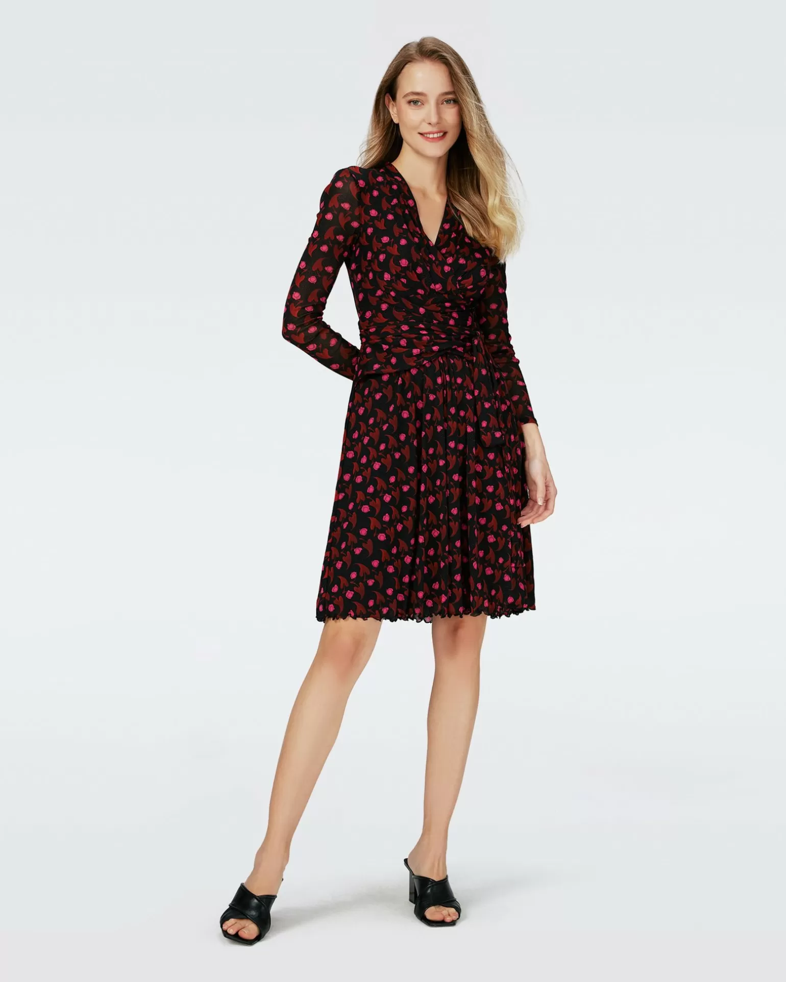 Dvf Brenda Dress In Heart Leaves Blk^Diane von Furstenberg Discount