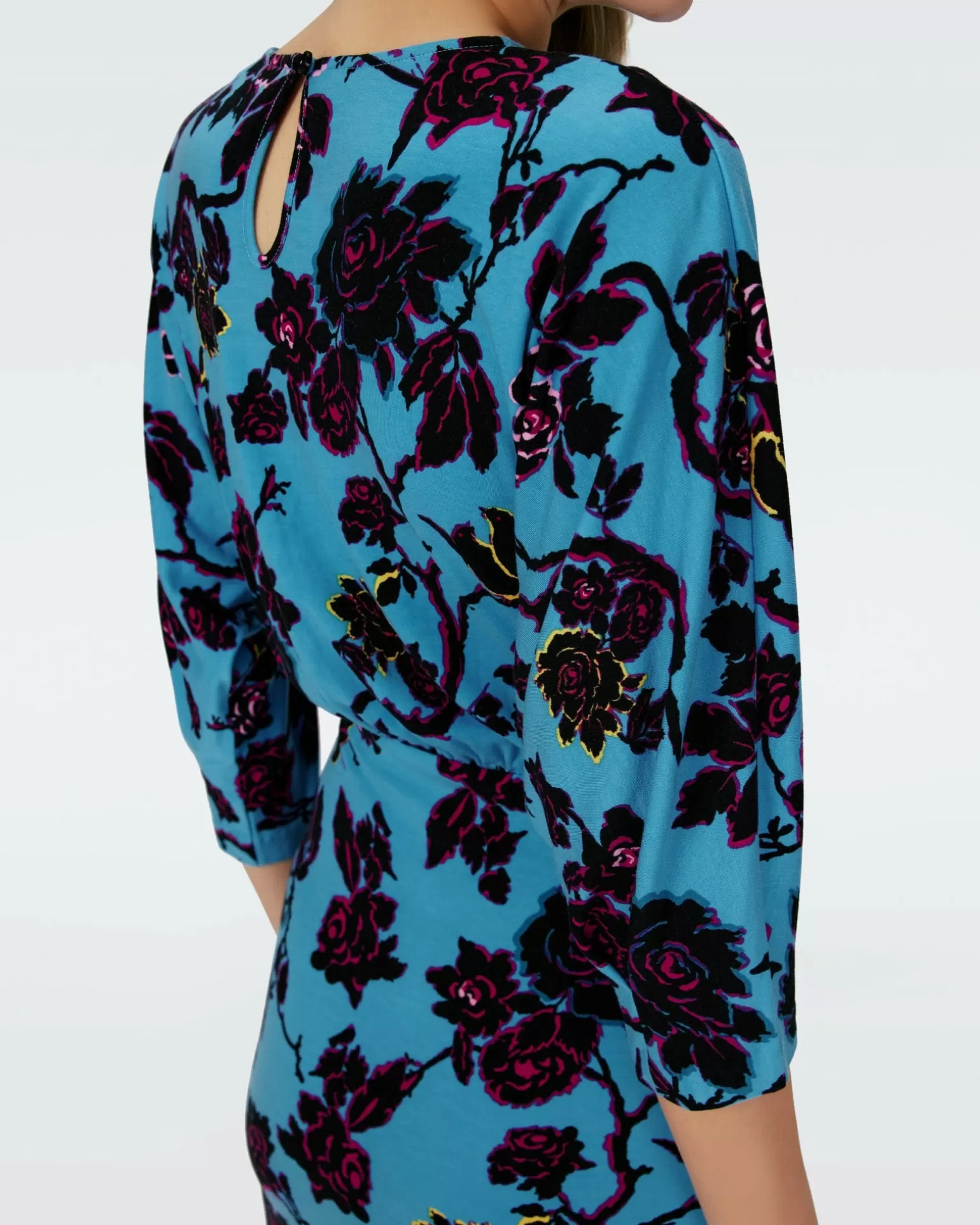 Dvf Chrisey Dress In China Vine Barrier Reef Lg^Diane von Furstenberg New