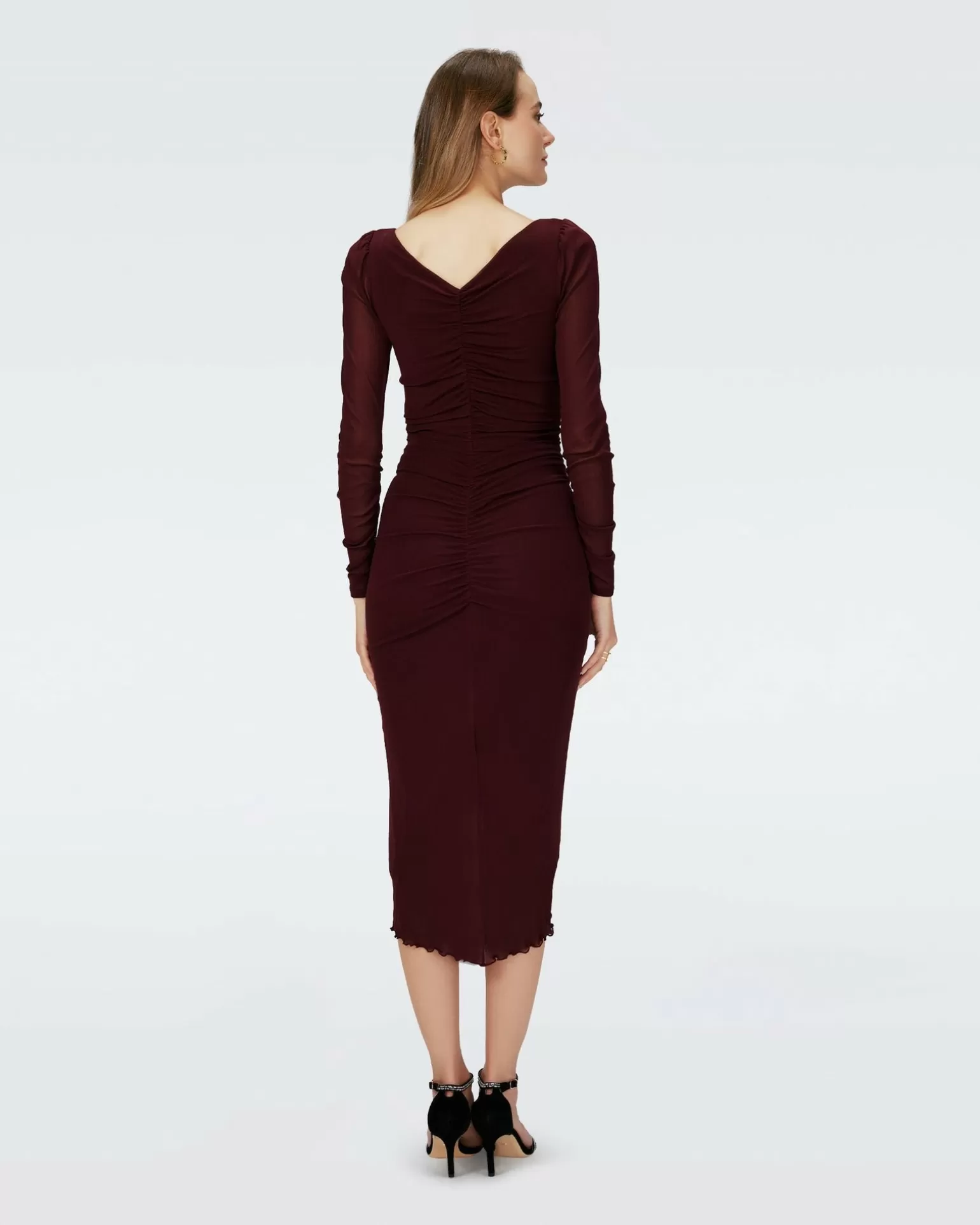 Dvf Gypsy Dress In Wine Pink^Diane von Furstenberg Discount