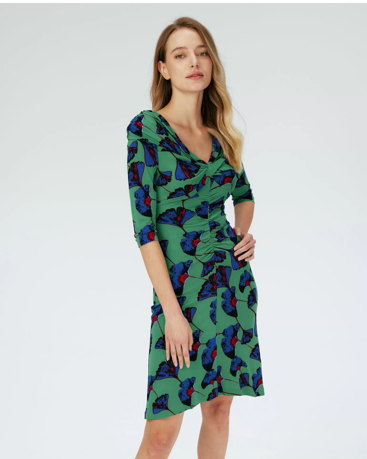 Dvf Jim Dress In Falling Gingko Venus Gn Med^Diane von Furstenberg Store