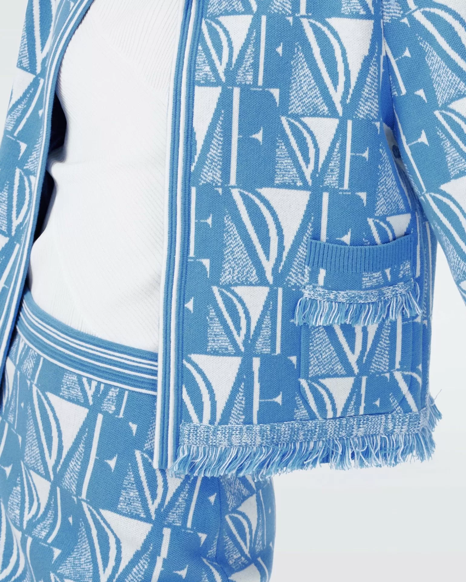 Dvf Morgaine Cardigan In Dvf Logo Blue^Diane von Furstenberg Best