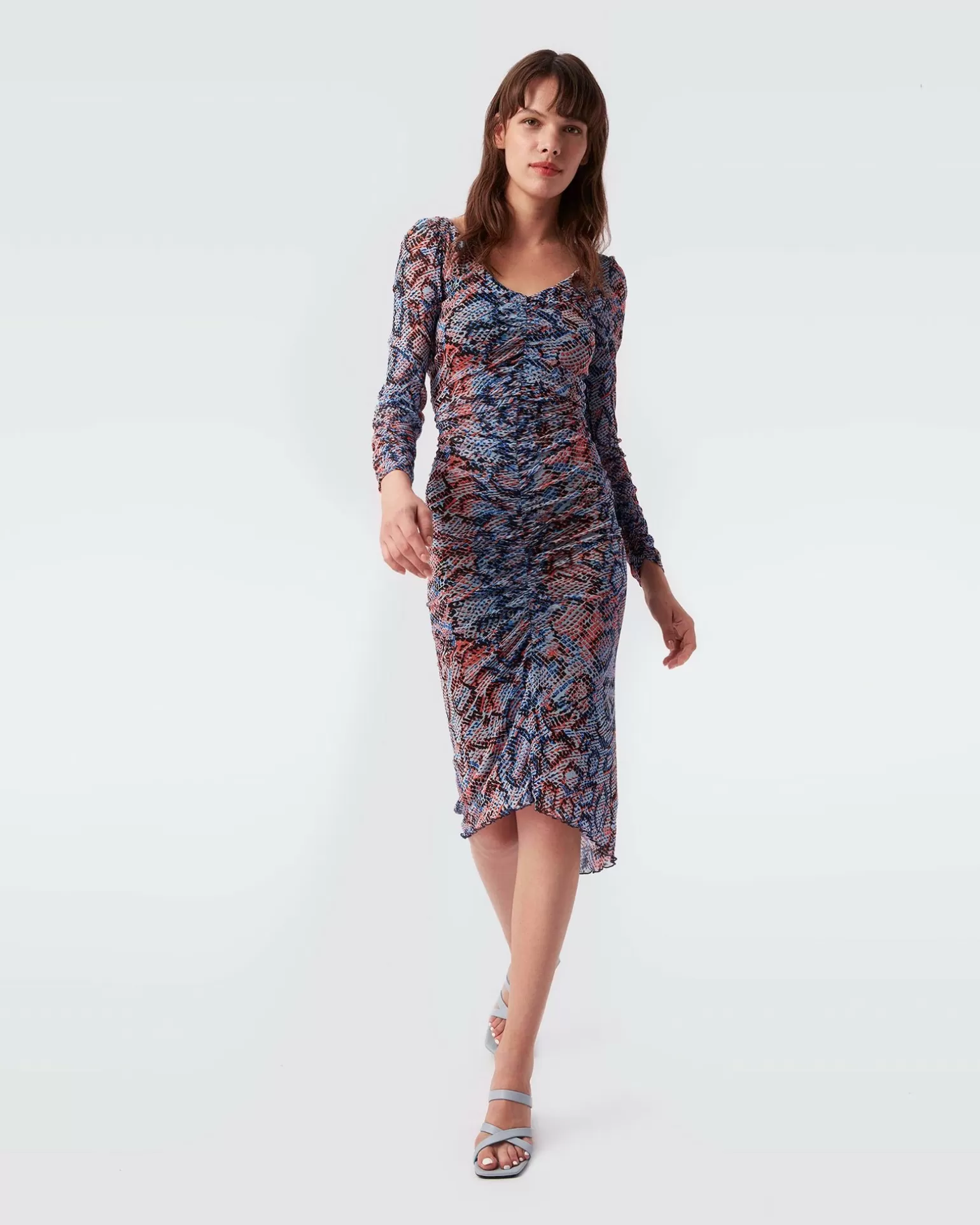 Gypsy Ruched Mesh Dress^Diane von Furstenberg Outlet