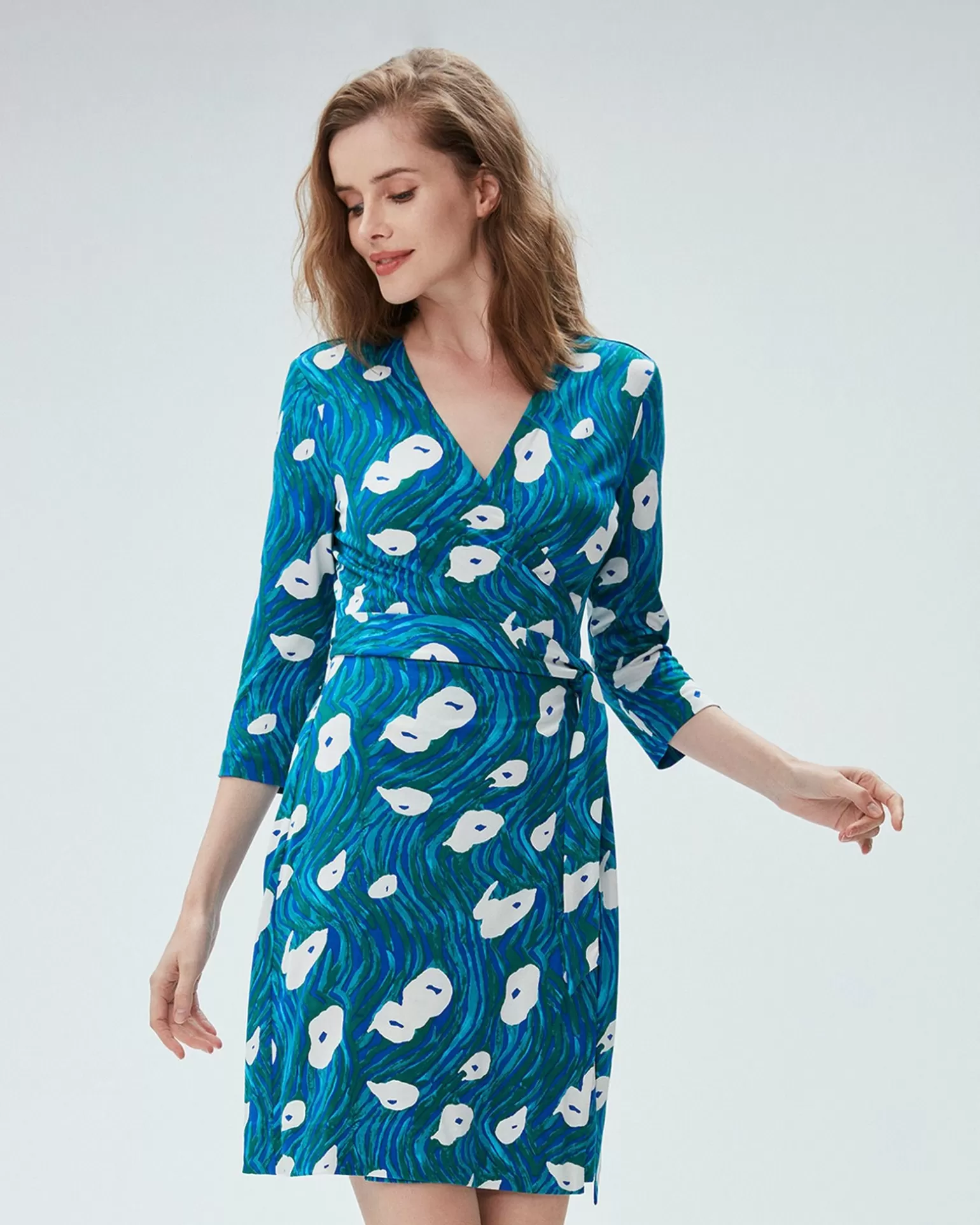 Julian Silk Jersey Wrap Dress^Diane von Furstenberg Shop
