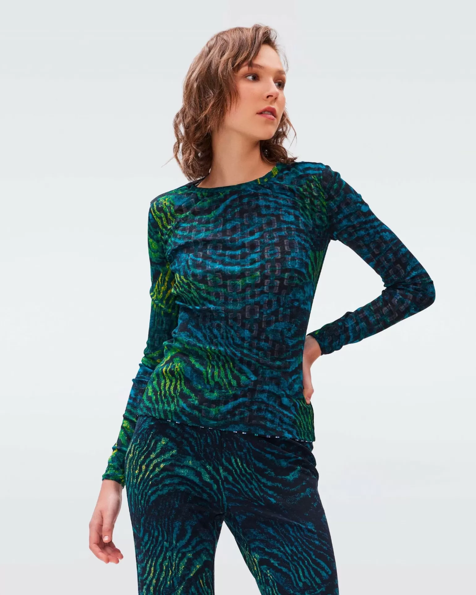 Logan Reversible Mesh Top^Diane von Furstenberg Fashion