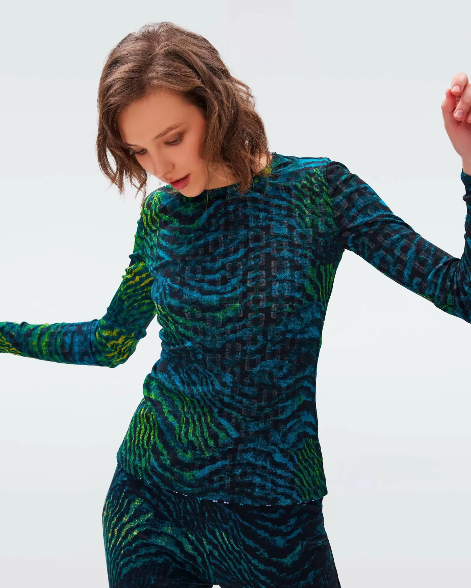 Logan Reversible Mesh Top^Diane von Furstenberg Fashion