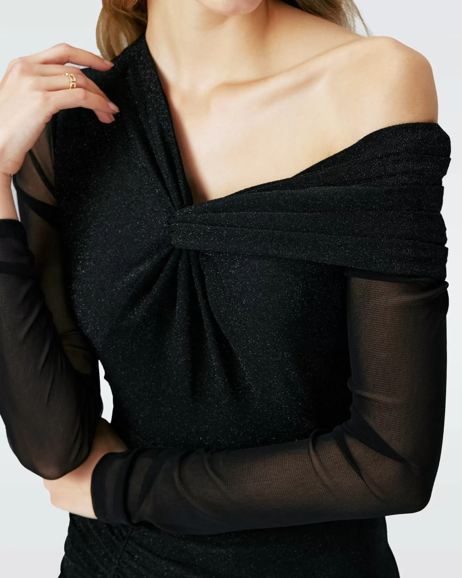 Rich Metallic Mesh Dress^Diane von Furstenberg Clearance
