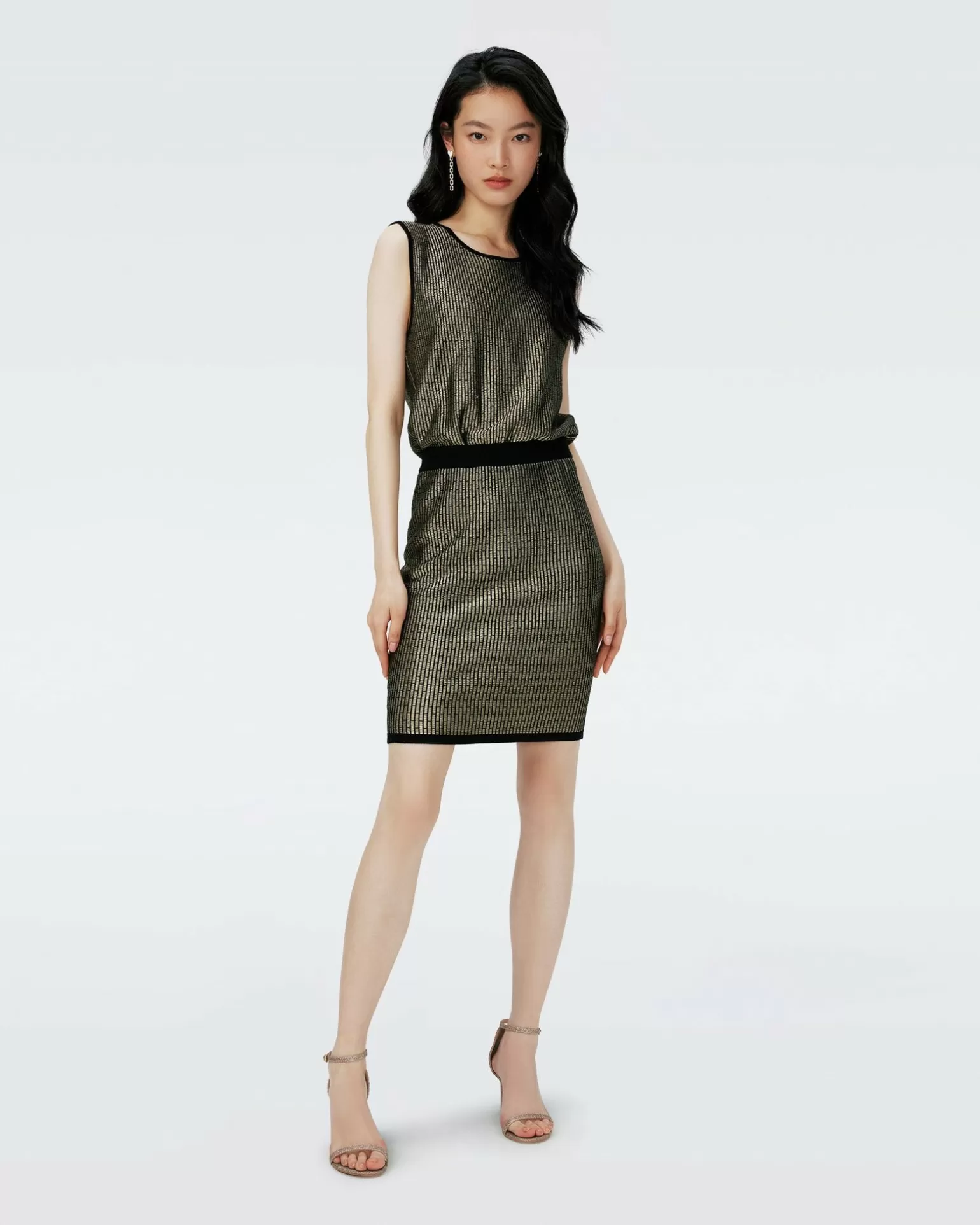 Richie Metallic Knit Jacquard Dress^Diane von Furstenberg Sale