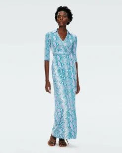 Abigail Silk Jersey Maxi Wrap Dress