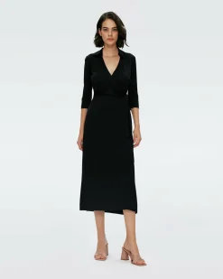 Abigail Silk Jersey Maxi Wrap Dress