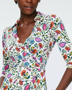 Abigail Silk Jersey Midi Wrap Dress