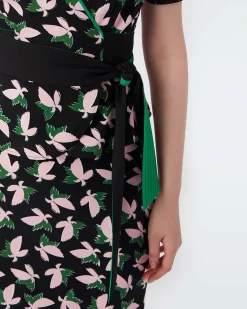 Alexia Cady Wrap Top In Black Metamorphosis