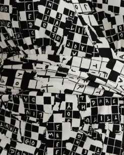 Ariane Top In Tiny Dvf 50Th Crossword Black