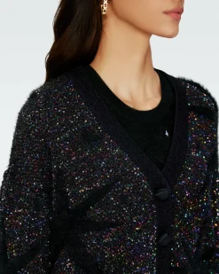 Aridina Sequin Jacquard Cardigan