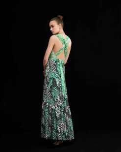 Drew Reversible Mesh Wrap Dress