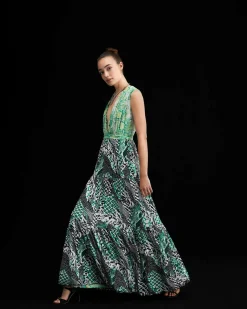 Drew Reversible Mesh Wrap Dress