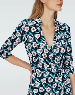 Dvf Abigail Midi Dress In Fortune Vine Ivory