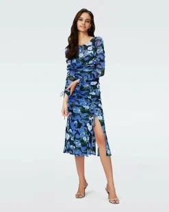 Dvf Corinne Dress In Dragon Dance