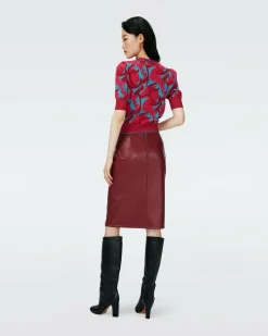 Dvf Hudson Sweater In Dragon Jade