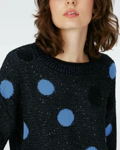 Dvf Phillipa Top In Dots Blue