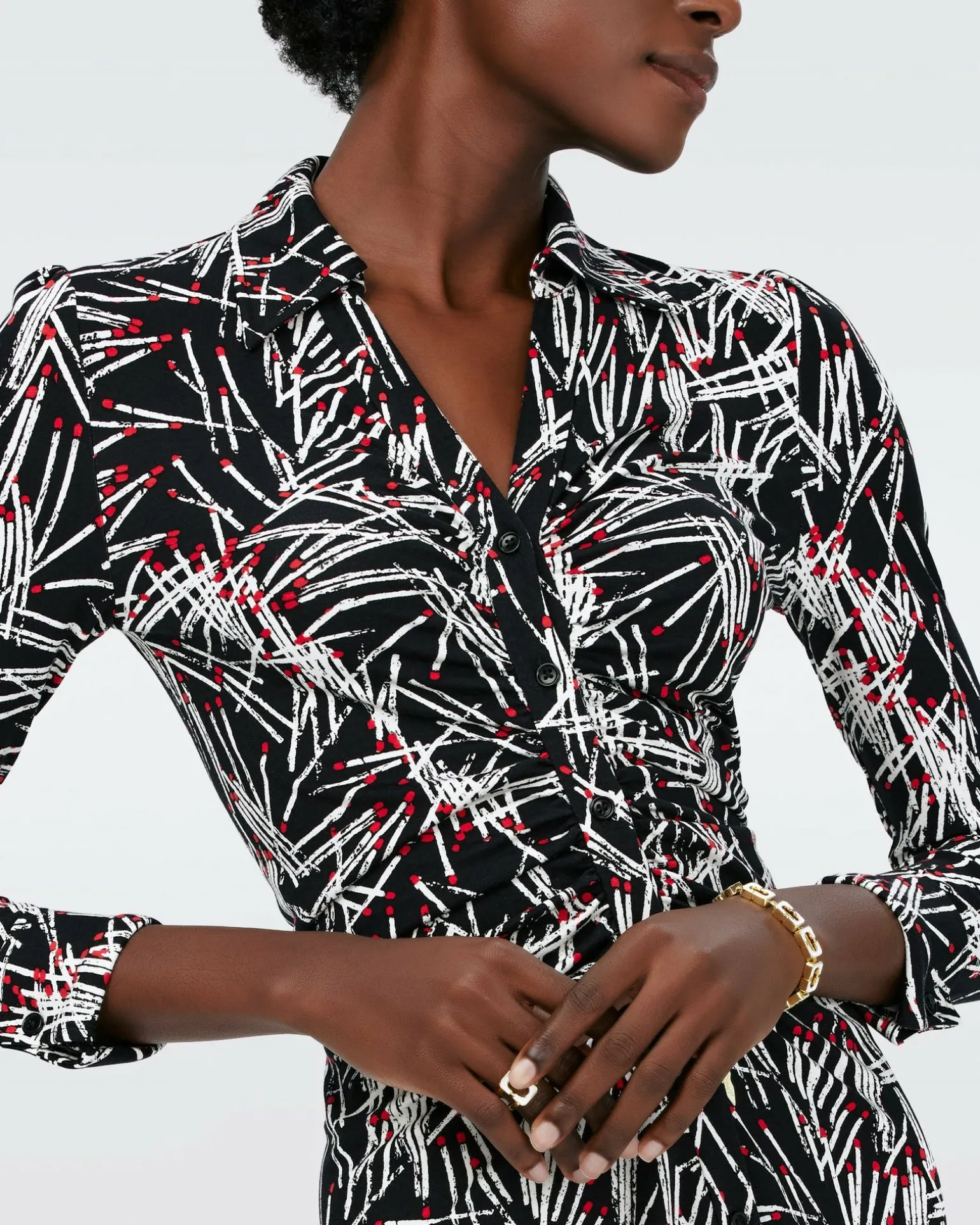 Dvf Sheska Midi Dress In Matches