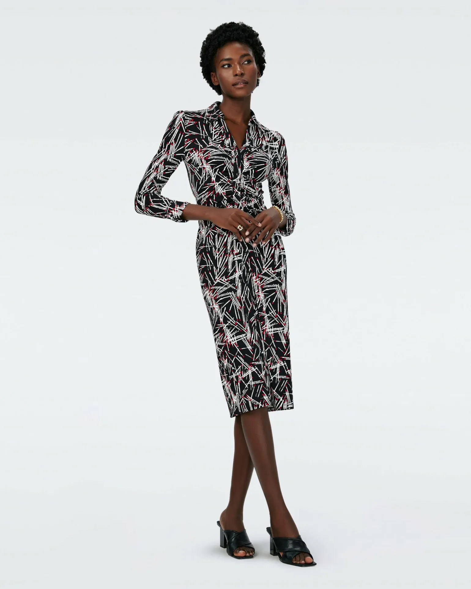 Dvf Sheska Midi Dress In Matches