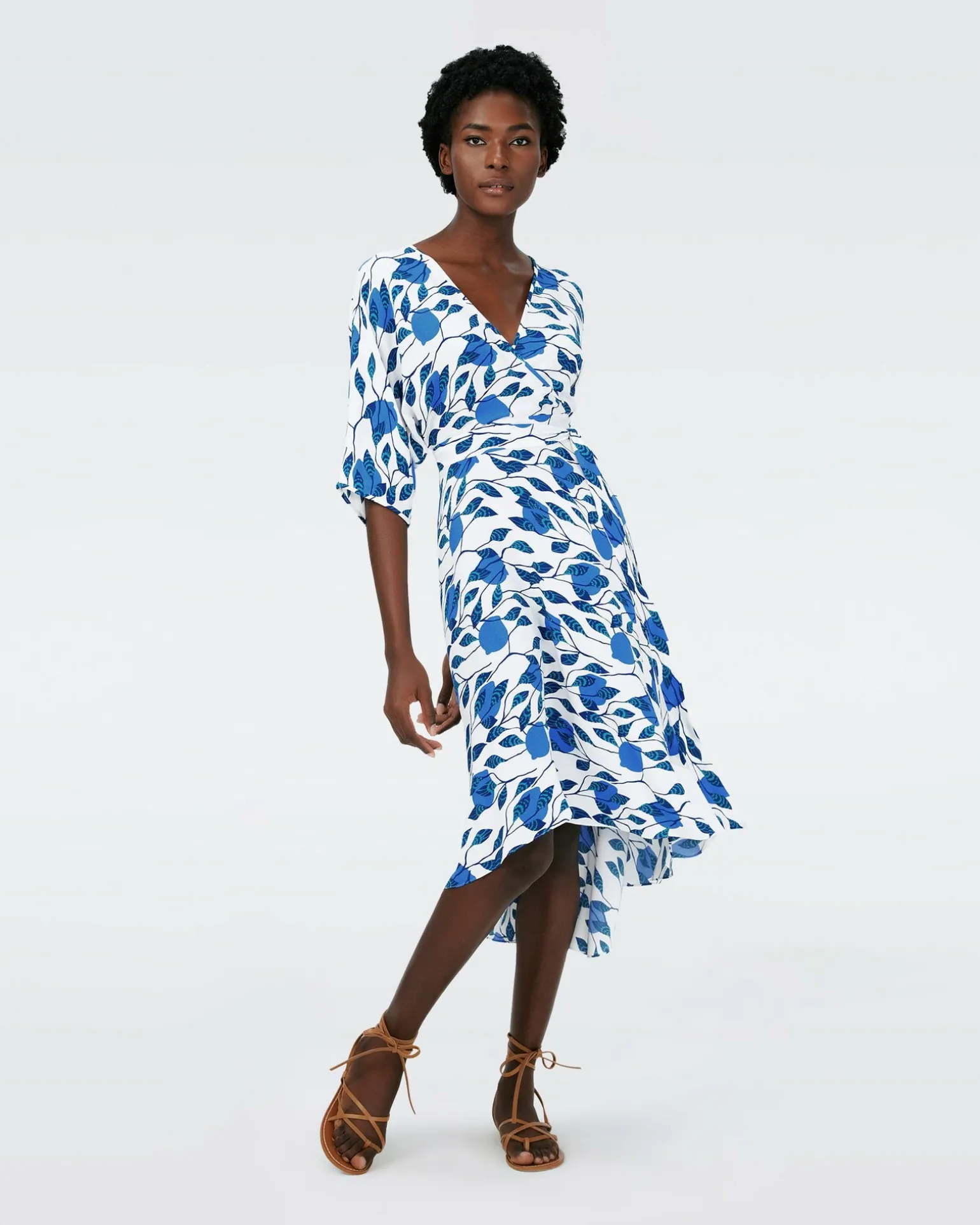 Eloise Faux Wrap Midi Dress