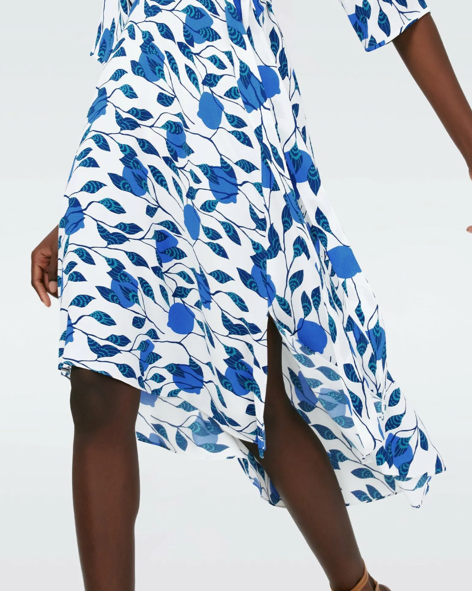 Eloise Faux Wrap Midi Dress