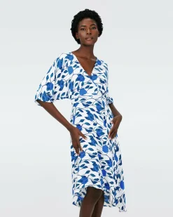 Eloise Faux Wrap Midi Dress