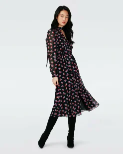 Erica Long Sleeve Midi Dress