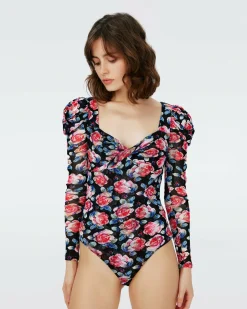 Erik Long Sleeve Mesh Bodysuit