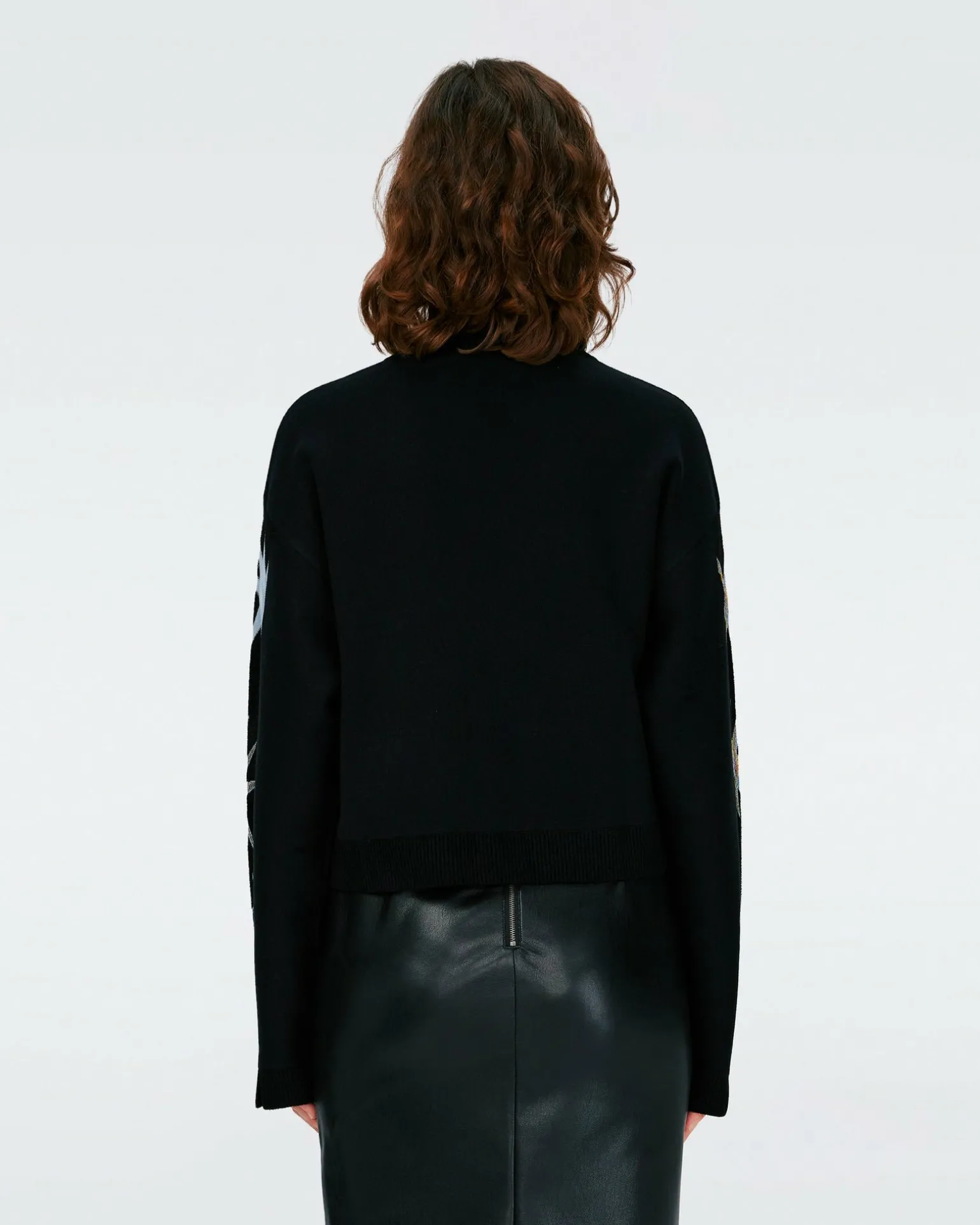 Fabiola Knit Jacquard Top