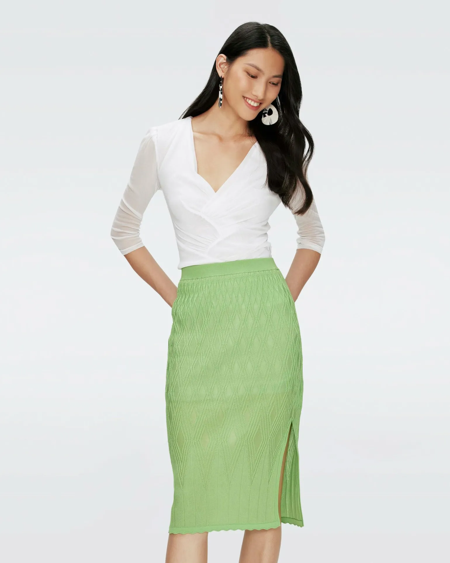 Gisele Knit Jacquard Skirt