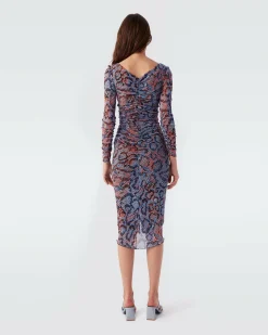 Gypsy Ruched Mesh Dress