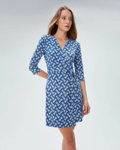 Julian Silk Jersey Wrap Dress