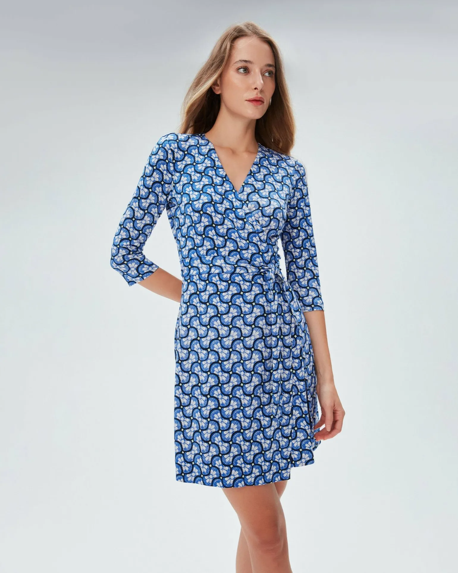 Julian Silk Jersey Wrap Dress