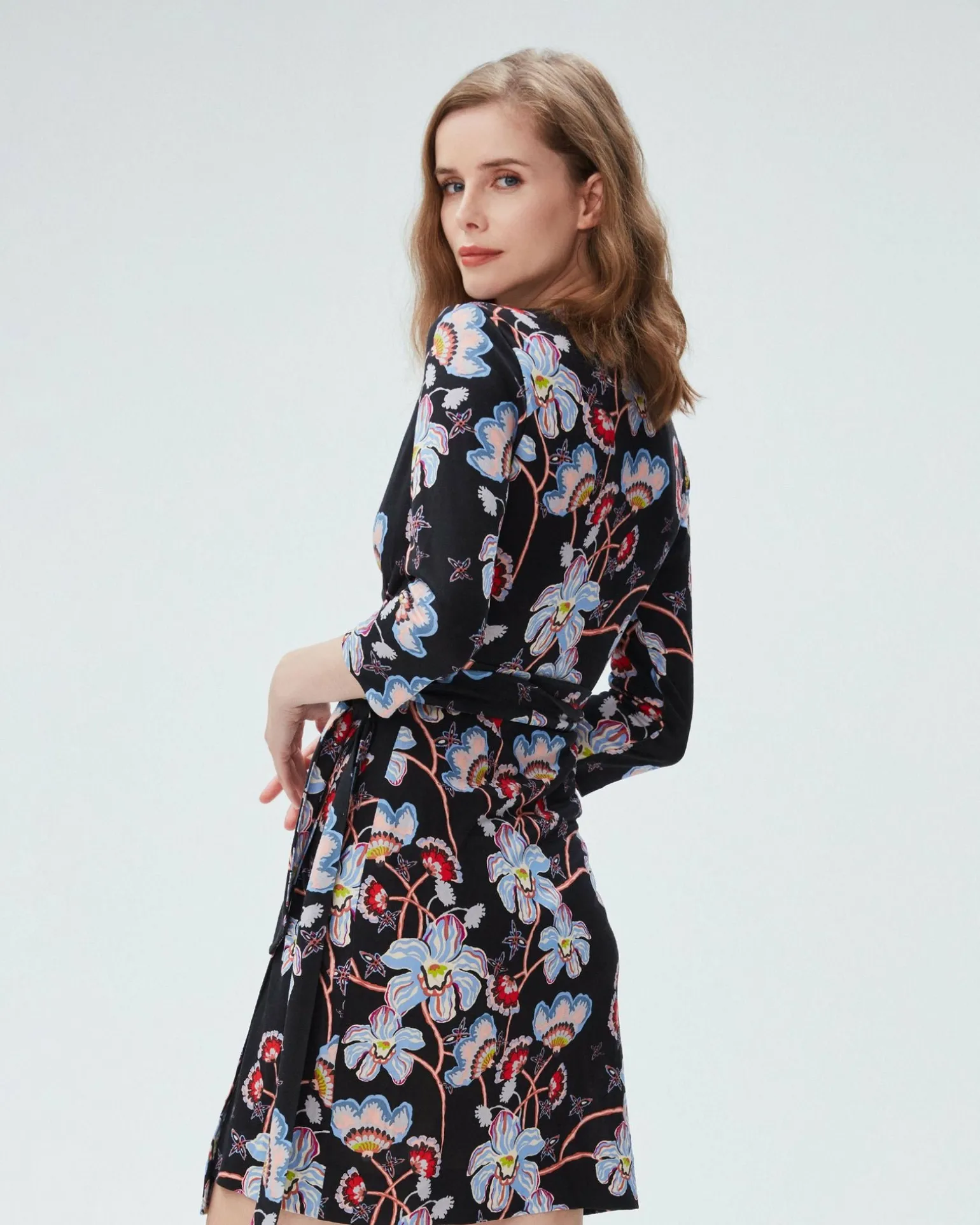 Julian Silk Jersey Wrap Dress