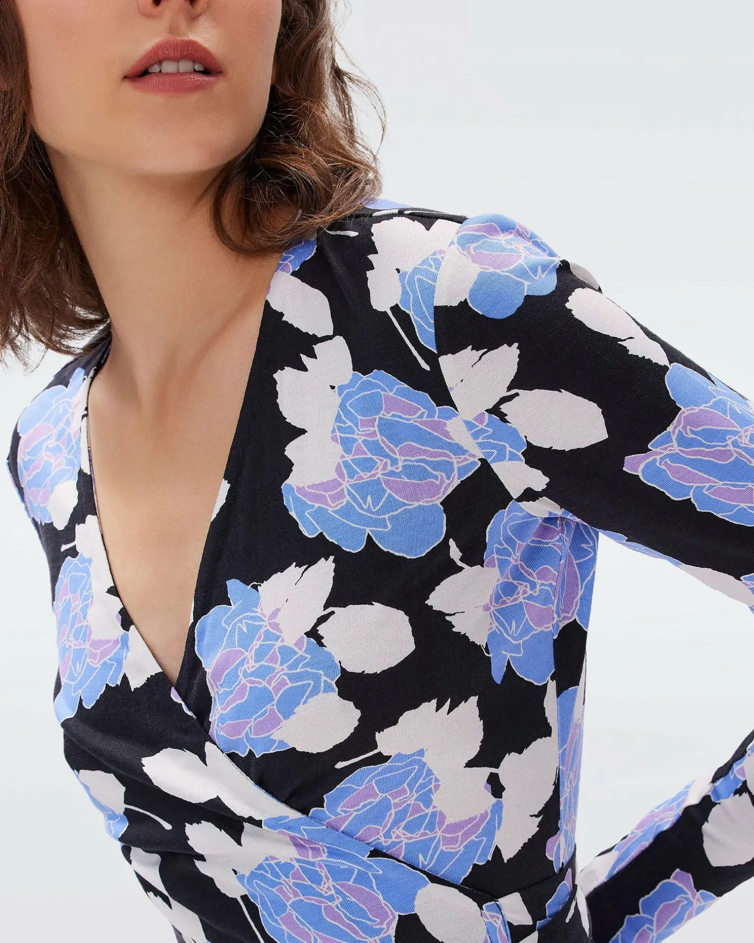 Julian Silk Jersey Wrap Dress