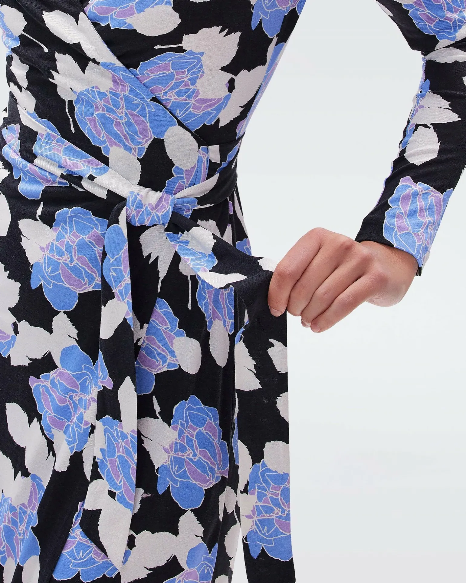 Julian Silk Jersey Wrap Dress