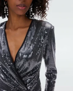 Lexa Sequin Mesh Dress