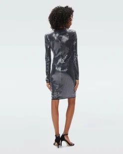 Lexa Sequin Mesh Dress