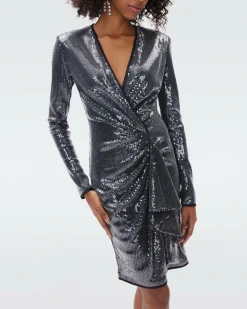 Lexa Sequin Mesh Dress
