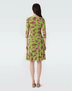 Merlot Knee-Length Mesh Dress