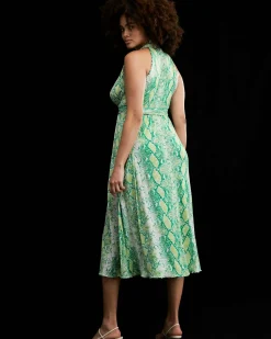 Pia Reversible Mesh Wrap Dress