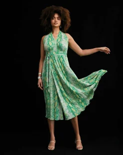 Pia Reversible Mesh Wrap Dress