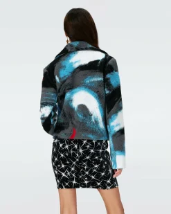 Ruthina Knit Jacquard Coat